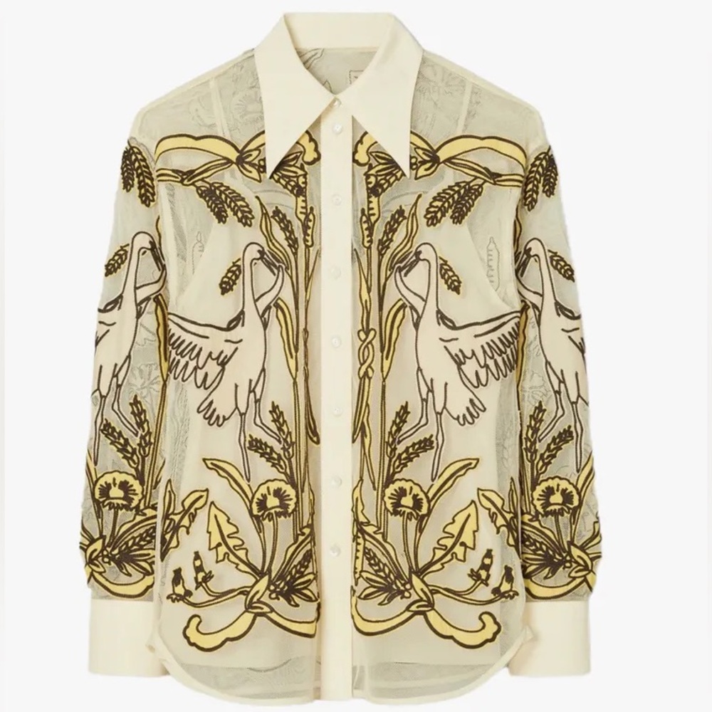 NWOT Tory Burch cotton tulle shirt $698 2